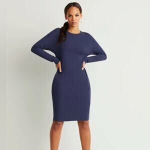 GSTQ Dolman dress midnight blue Size:L NWT